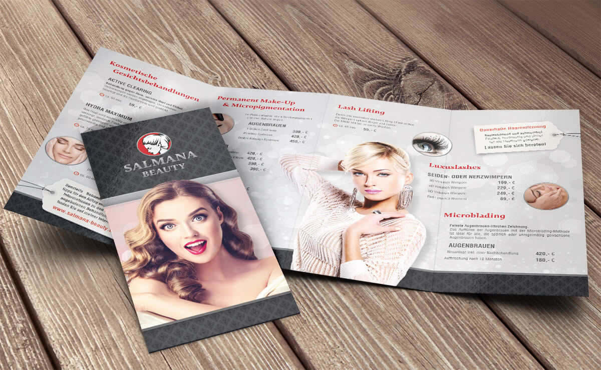 flyer – salmana beauty – kosmetikstudio